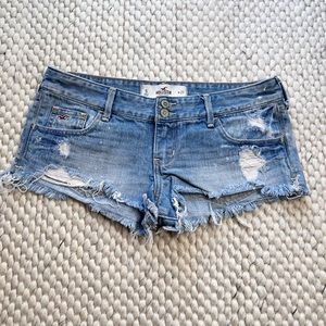 Womens Hollister Denim Shorts Low Rise